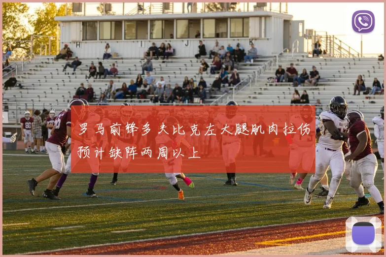 罗马前锋多夫比克左大腿肌肉拉伤预计缺阵两周以上